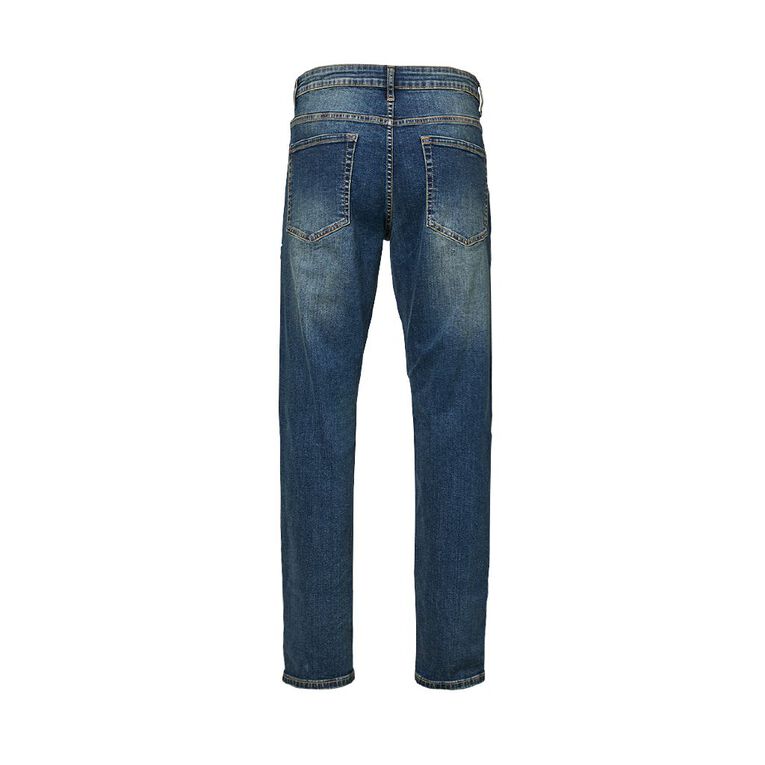 H&H Men's Slim Fit Jeans, Denim Mid, hi-res