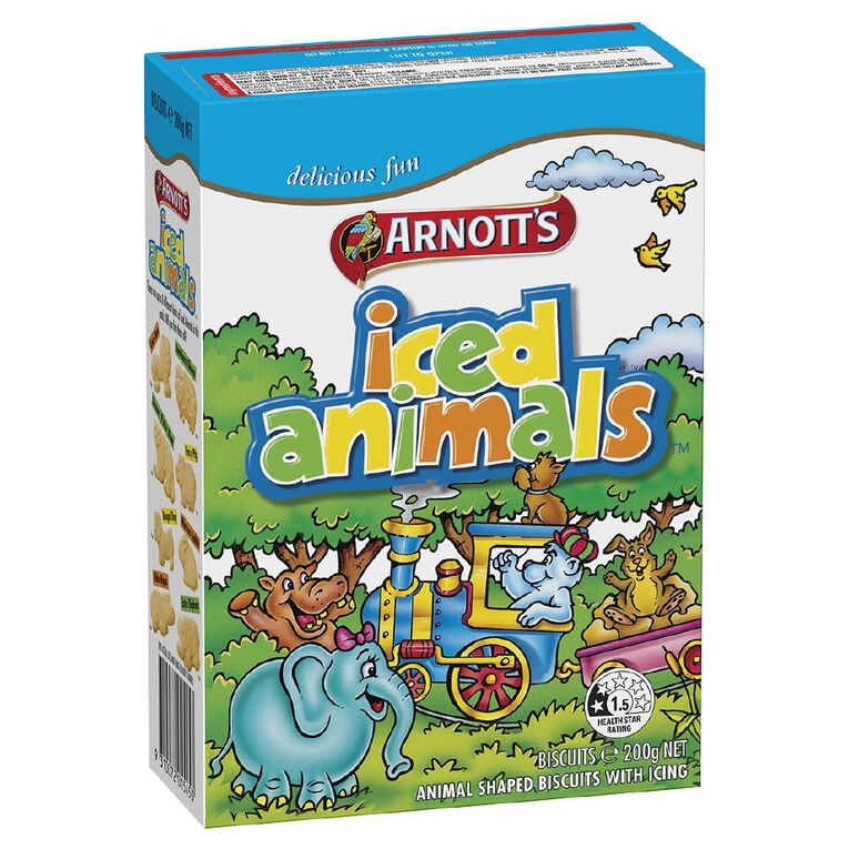 Arnott's Iced Animals 200g, , hi-res