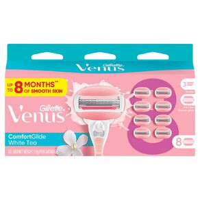 Gillette Venus Comfortglide White Tea Blades 8 Pack