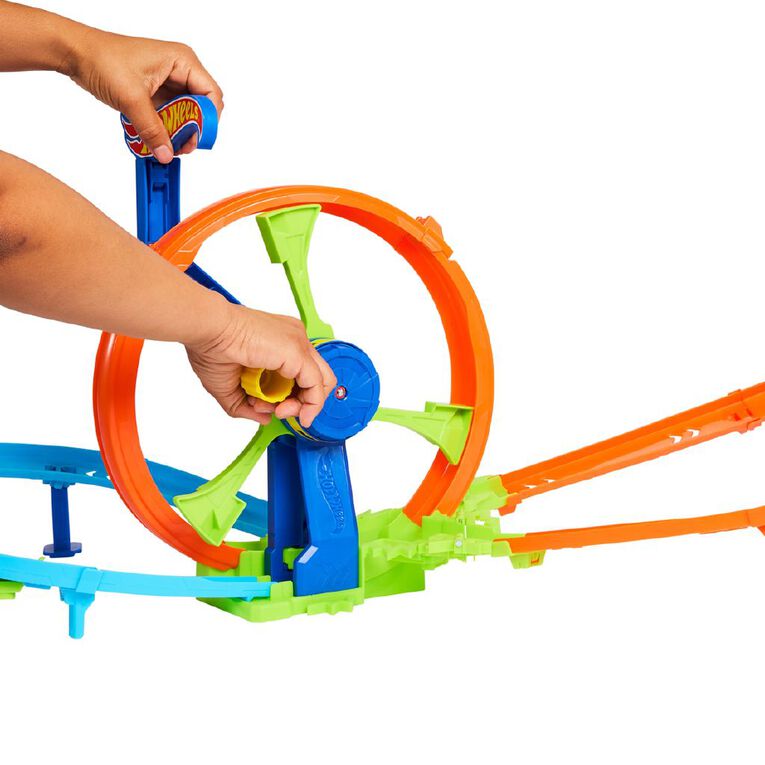 Hot Wheels Crank Crash Turbine Challenge Trackset, , hi-res