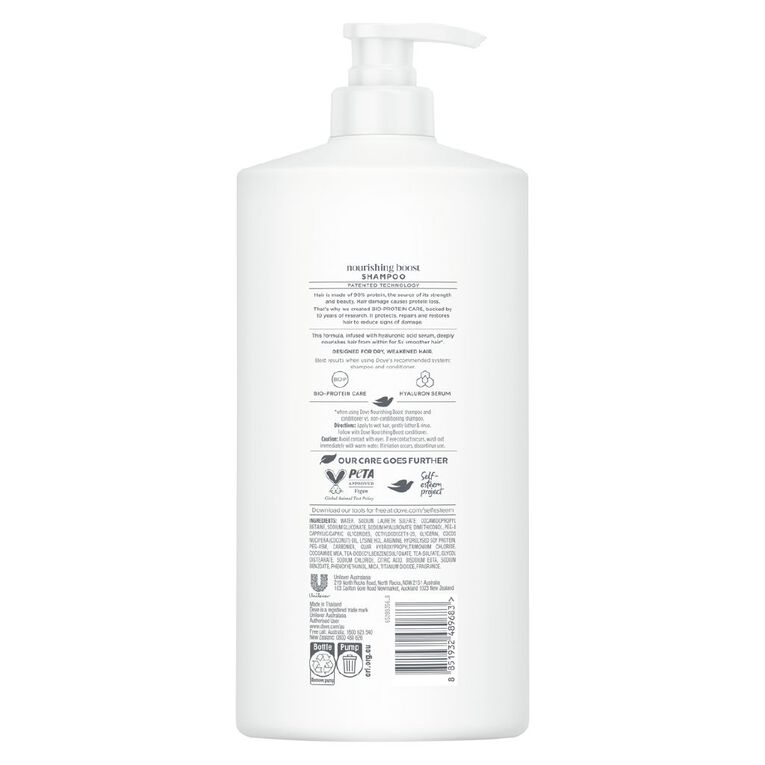 Dove Damage Therapy Nourishing Boost Shampoo 850ml, , hi-res