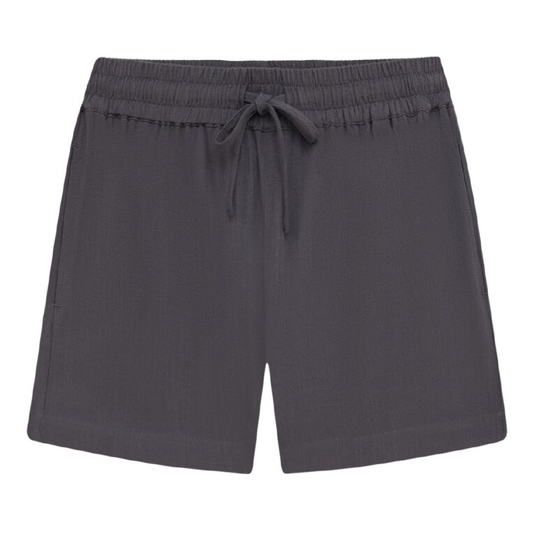Young Original Linen Blend Shorts, Grey Dark, hi-res