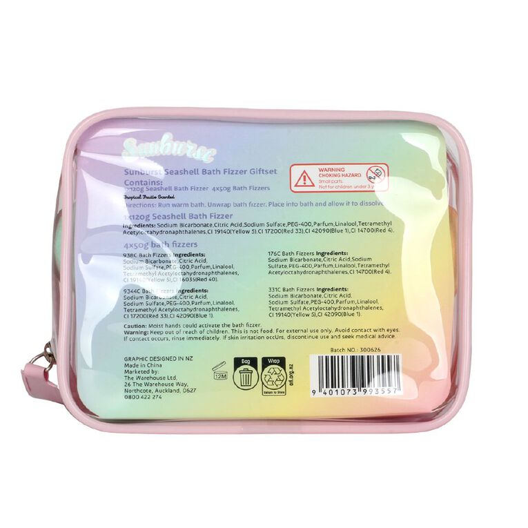 Sunburst Seashell Bath Fizzer Giftset, , hi-res