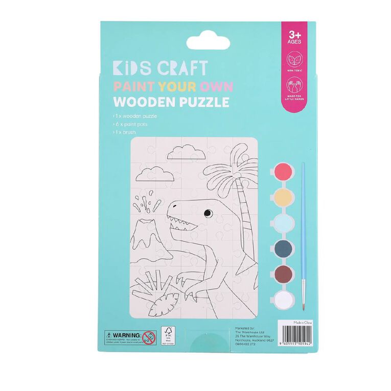 Uniti Craft Adults Paint Your Own Wooden Puzzles, , hi-res