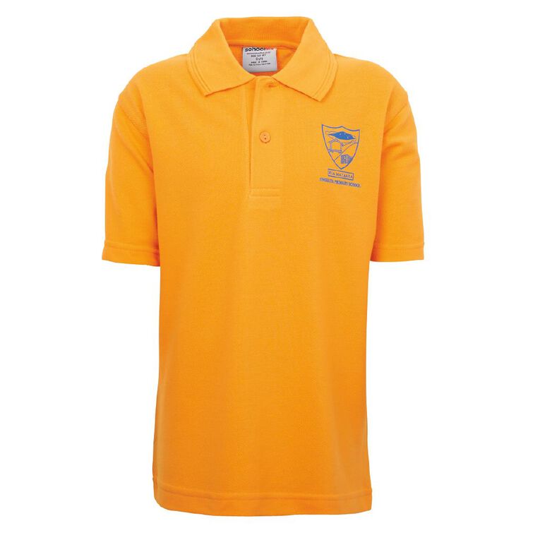 Schooltex Owhata Short Sleeve Polo, Gold, hi-res