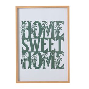 Living & Co Sweet Home Framed Print 35 x 50cm