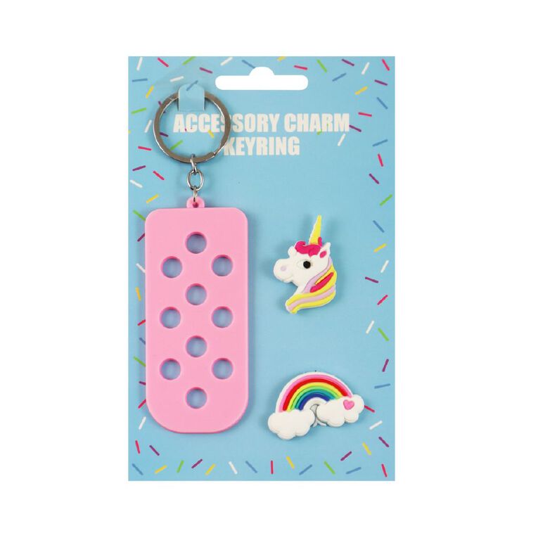 Accessory Charms Keyring With Unicorn, , hi-res