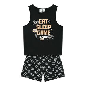 H&H Boys' Singlet and Shorts Pyjama Set