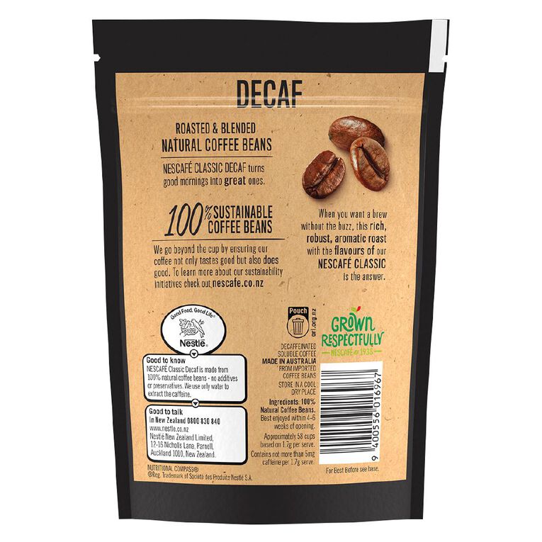 Nescafe Classic Decaf 100g The Warehouse