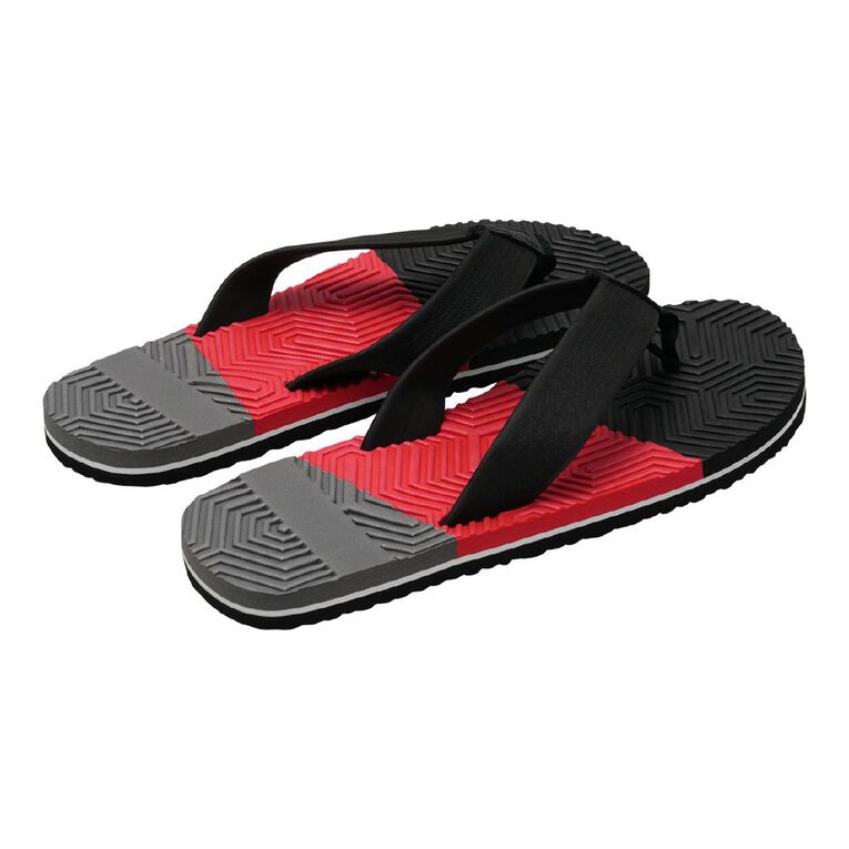 H&H Men's Bruno Jandals, Red, hi-res
