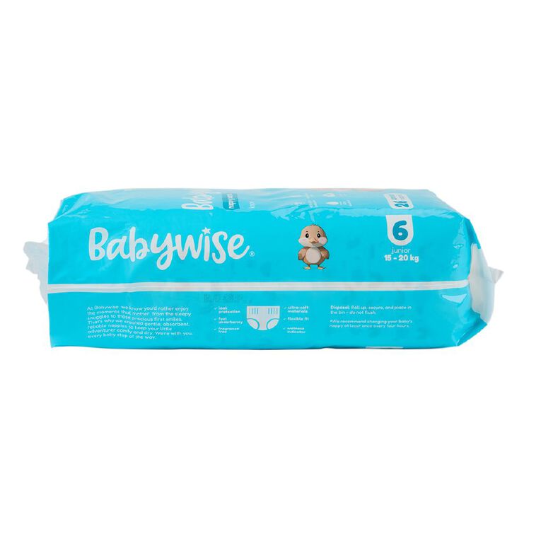 Babywise Nappy Pants Junior Size 6 26 Pack, , hi-res