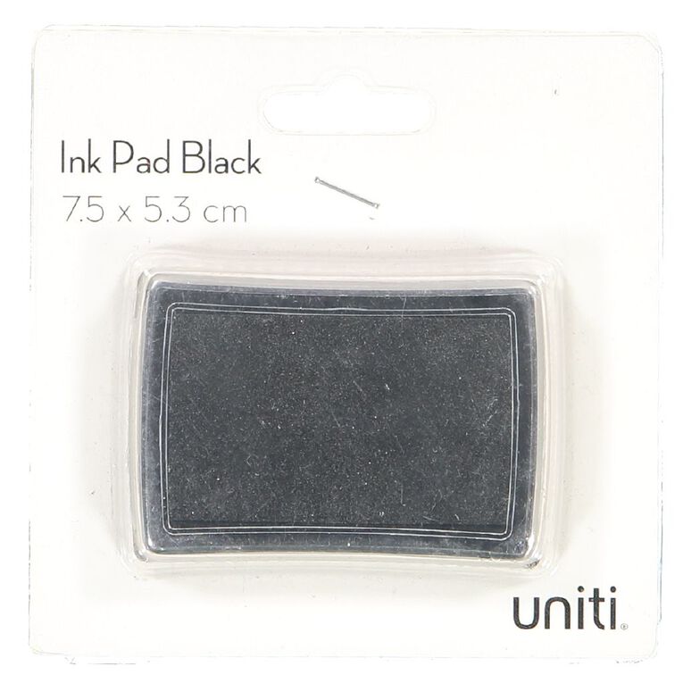 Uniti Ink Pad 7.5cm x 5.3cm Black, , hi-res