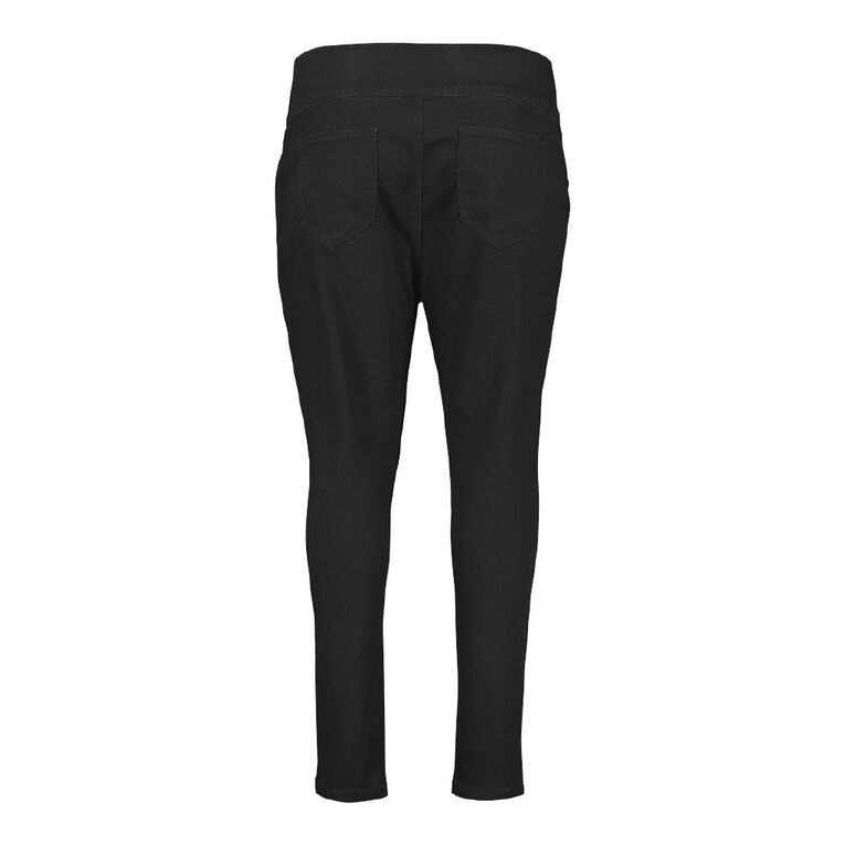 H&H Curve Women's Mid Rise Jeggings, Black, hi-res