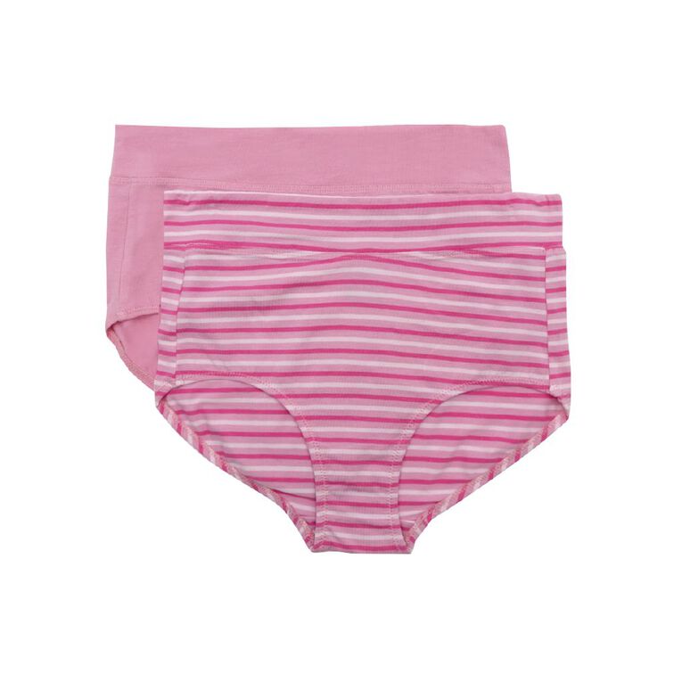 Underworks Women's Smooth Line Full Briefs 2 Pack, Pink Light, hi-res