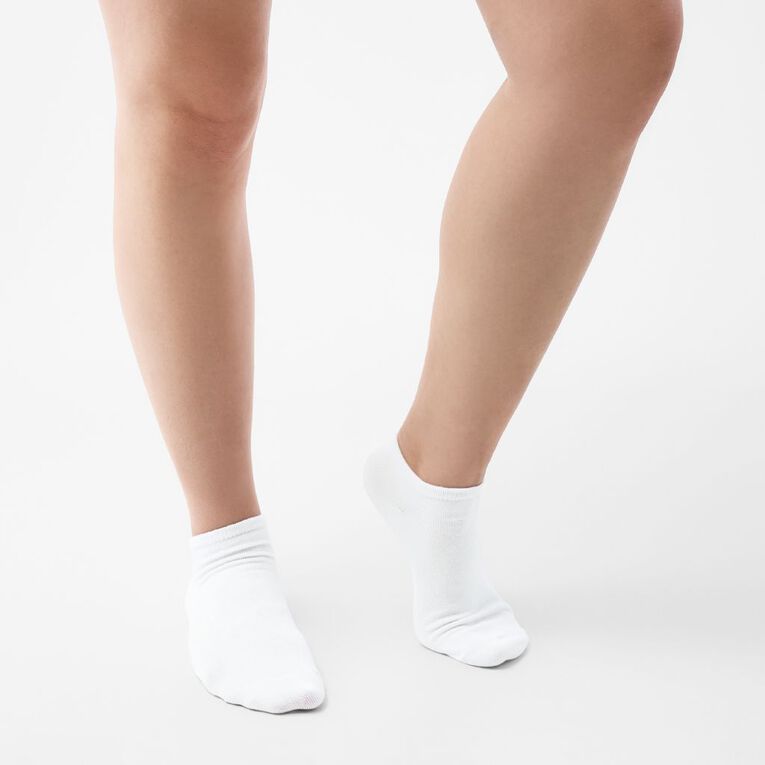 H&H Liner Socks 5 Pack, White, hi-res