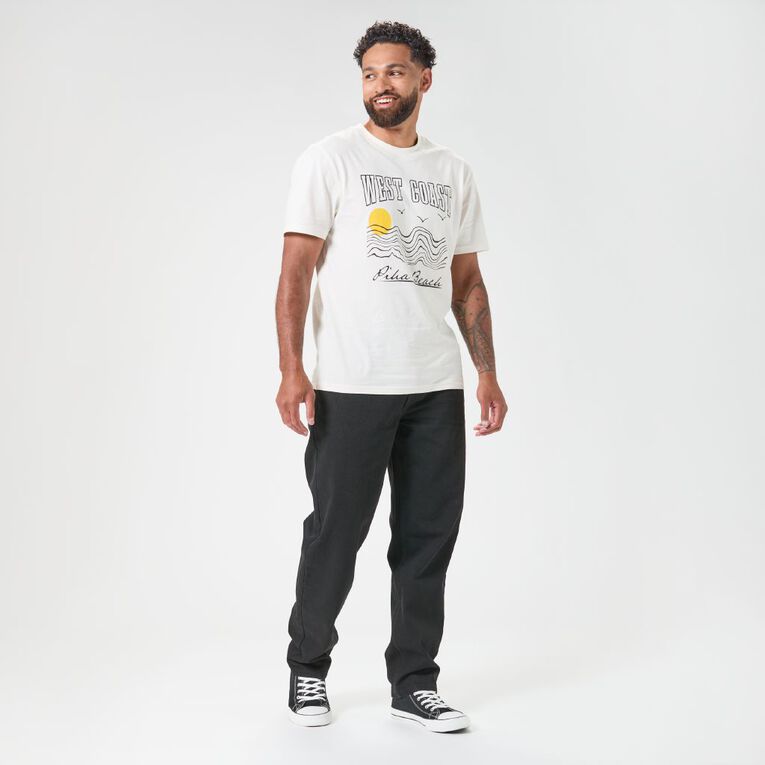 H&H Men's Relaxed Jeans, Black, hi-res