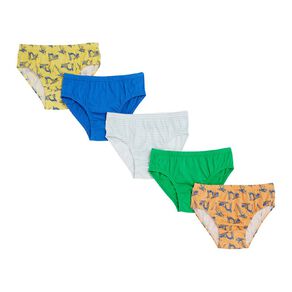 H&H Boys' Printed Briefs 5 Pack