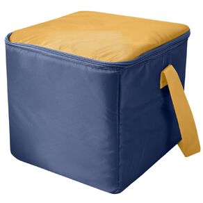 Living & Co Cooler Bag 20 Litre Navy Blue with Yellow Top