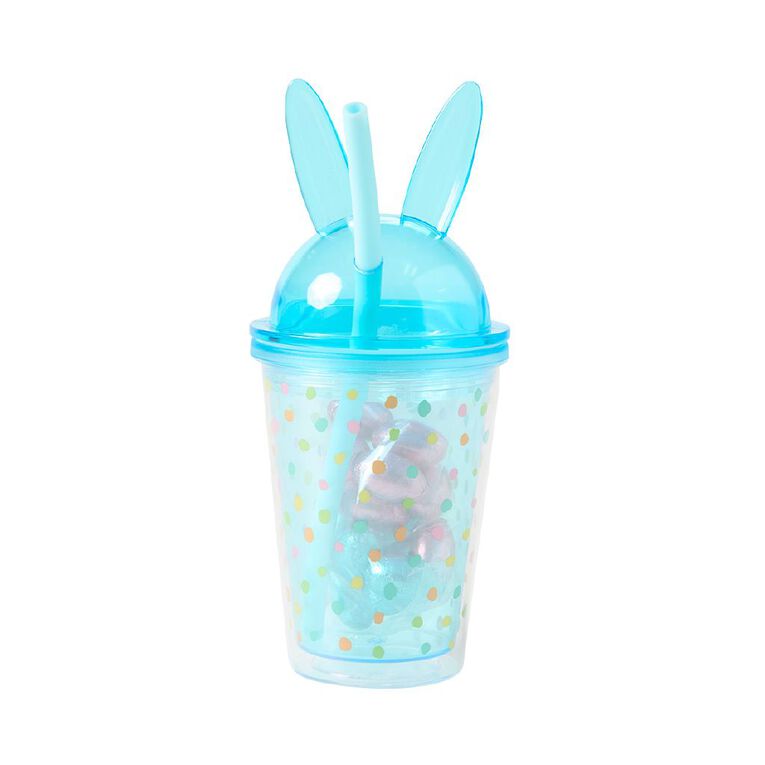 Bunny Cup & Straw Kit with Choc Eggs, , hi-res