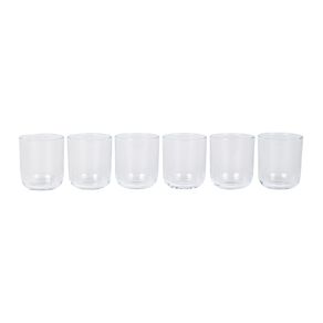 Living & Co Rounded Tumbler Short Clear 6 Pack