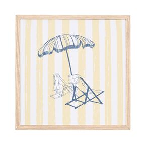 Living & Co Beach Framed Canvas 25 x 25cm