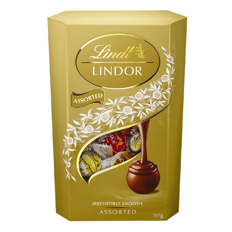 Lindt Lindor Assorted Cornet 197g, , hi-res
