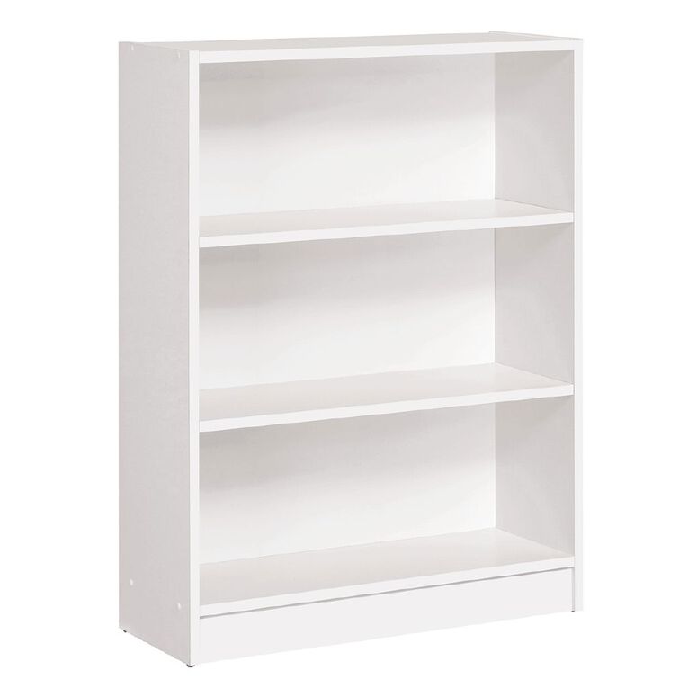 Workspace Soho 3 Tier Bookcase White, , hi-res