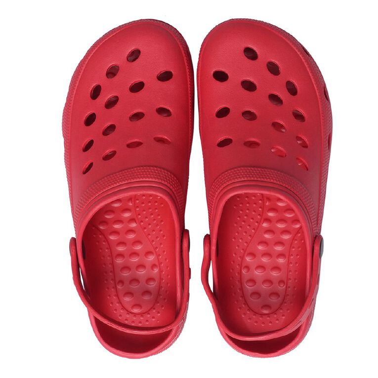 H&H Women's Plain Frog Shoes, Red, hi-res