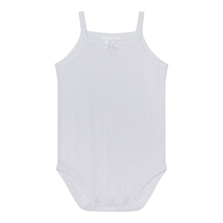 Young Original Babies' Pointelle Sleeveless Bodysuit 3 Pack, Pink Light, hi-res