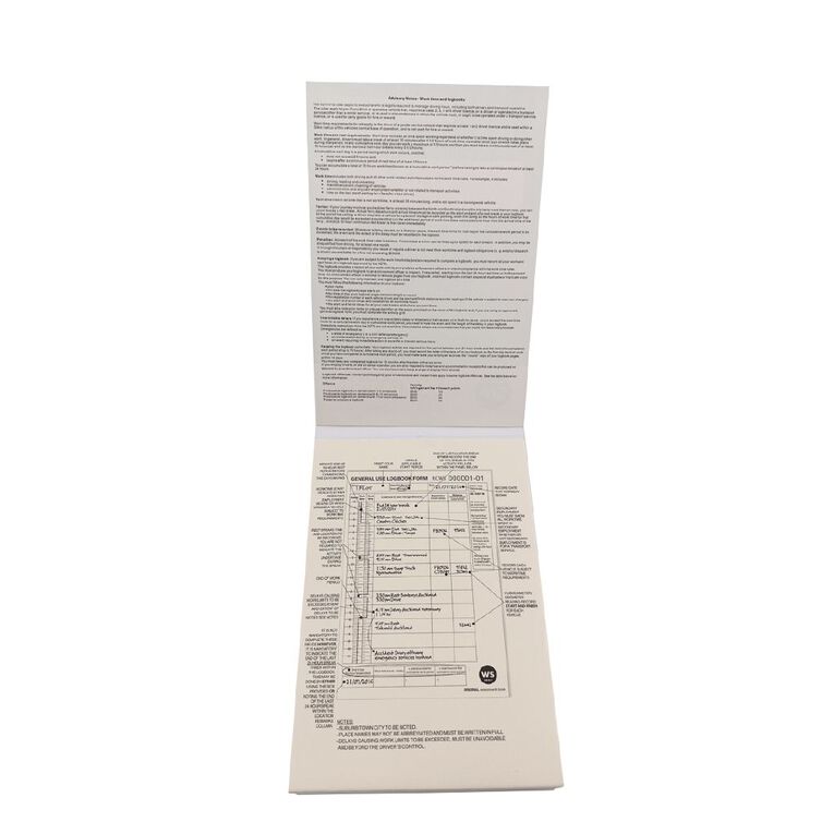 WS Work Time Log Book 50 Leaf Green Mid, , hi-res