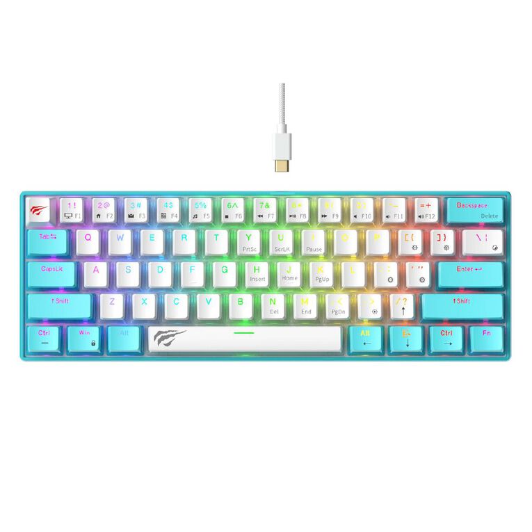 Gamenote RGB Backlit Mechanical Gaming Keyboard Blue, , hi-res