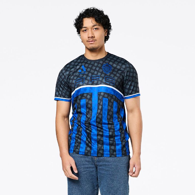 Auckland FC Men's Jersey, Black/Blue, hi-res