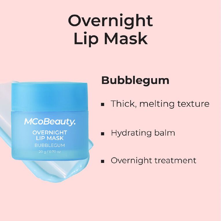 MCoBeauty Overnight Lip Mask Bubblegum, , hi-res