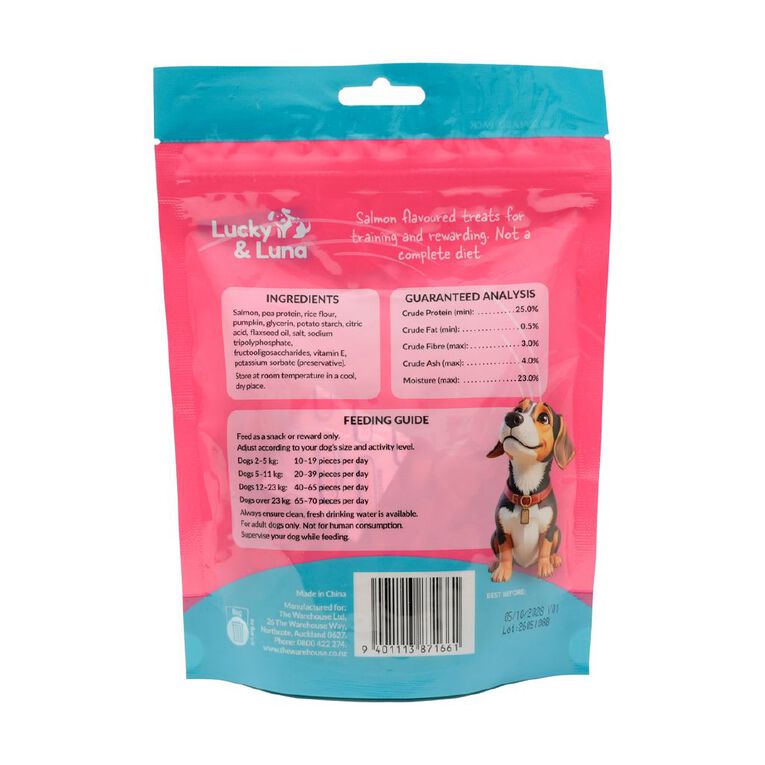 Lucky & Luna Salmon Training Bites 200g, , hi-res