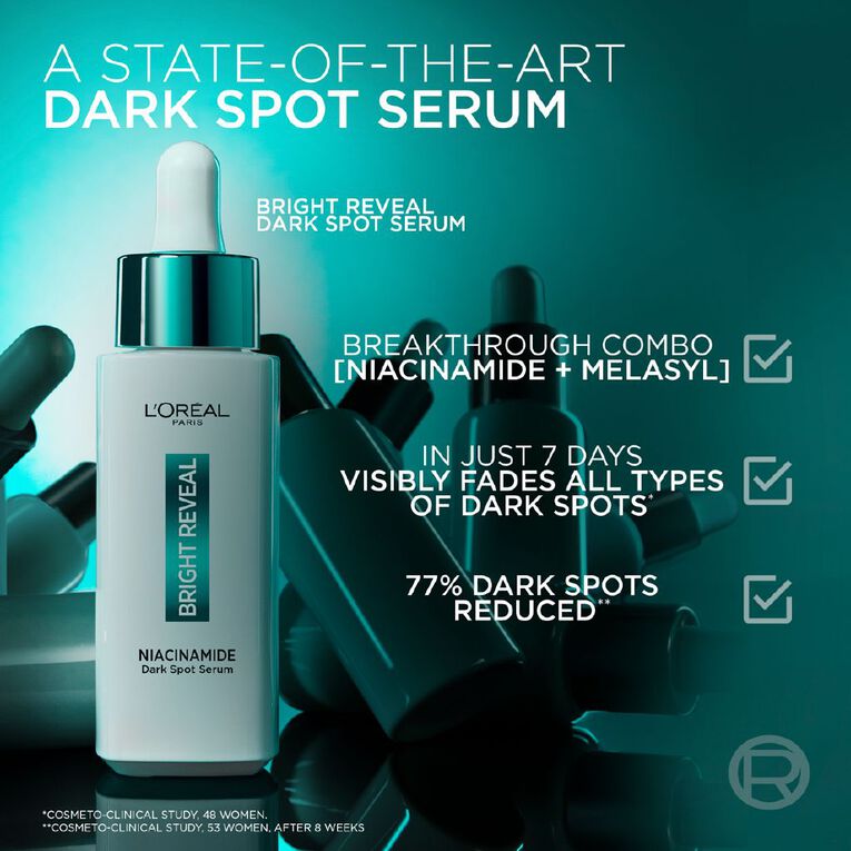 L'Oreal Paris Bright Reveal Niacinamide Serum 30ml, , hi-res