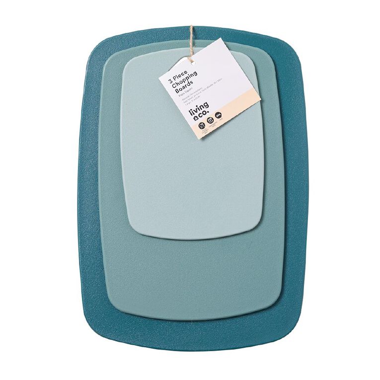 Living & Co Everyday Chopping Boards Green 3 Piece, , hi-res