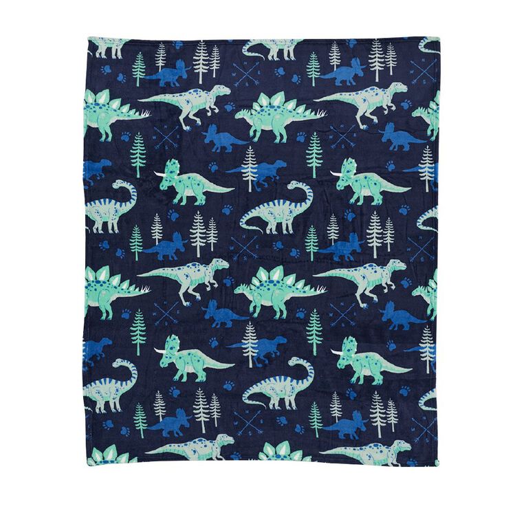 Living & Co Kids Throw Roar and Explore Multi-Coloured, , hi-res