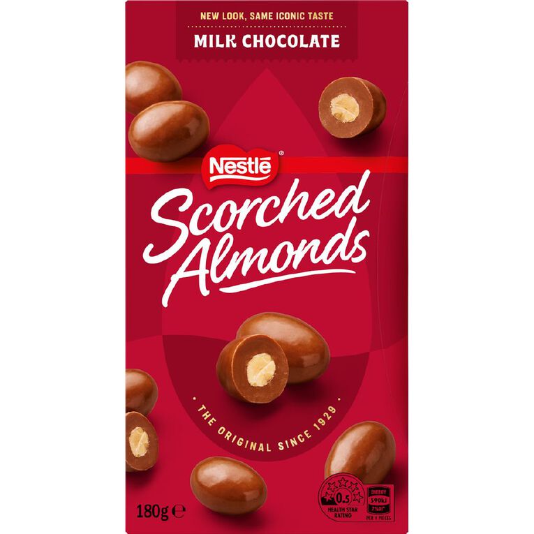 Nestle Scorched Almonds Milk Chocolate 180g, , hi-res