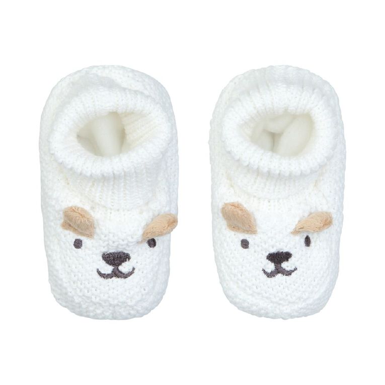 Underworks Baby Bear Bootie 1 Pack, Cream, hi-res