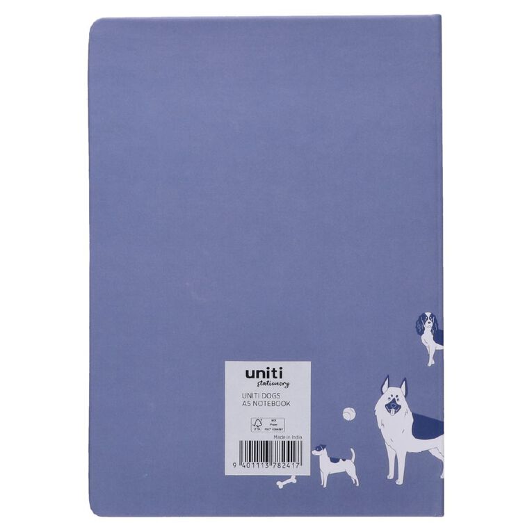 Uniti Stationery Dogs Notebook A5, , hi-res