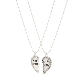 Young Original Kids' Best Friends 2 Piece Necklace Silver