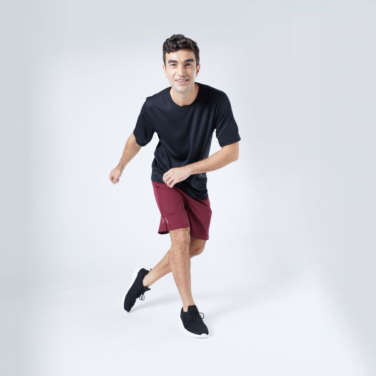Active Intent Men's Cooldry Tee, Black, hi-res