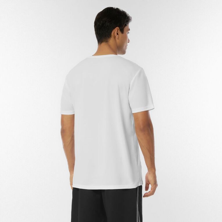 Active Intent Men's Mesh Active Fit Tee, White, hi-res