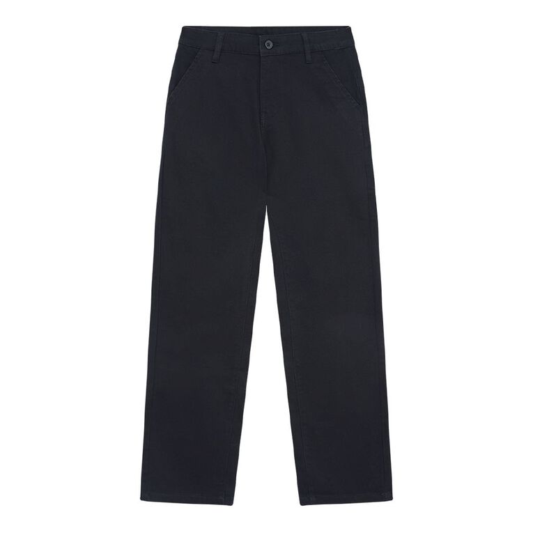 Young Original Straight Leg Chino Pants, Black, hi-res