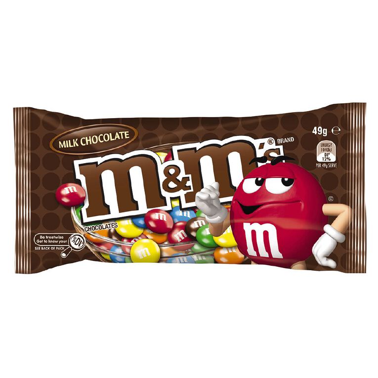 M&M's Milk Chocolate Singles Bag 49g, , hi-res