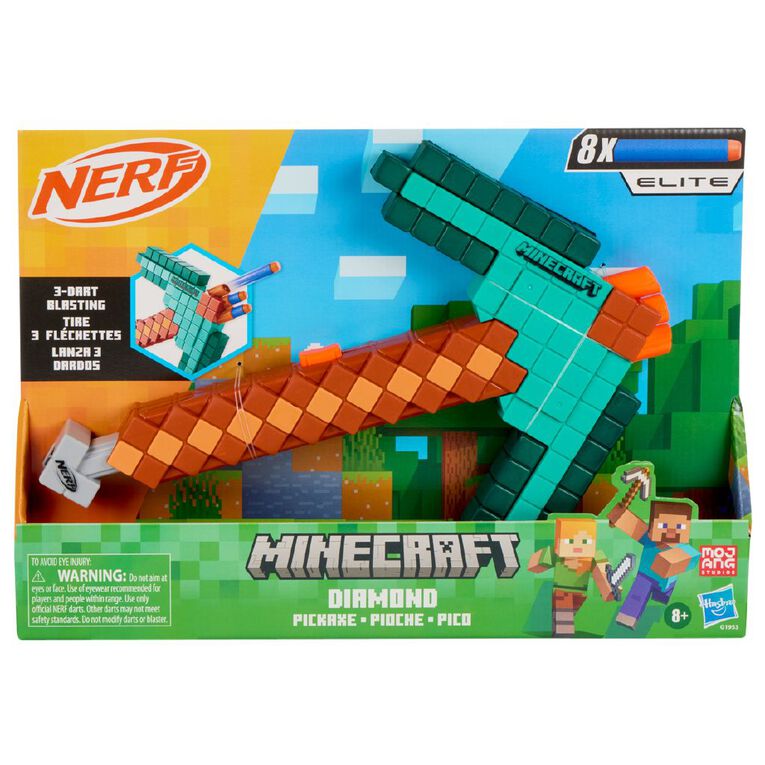 NERF Minecraft Minecraft Diamond Pickaxe, , hi-res