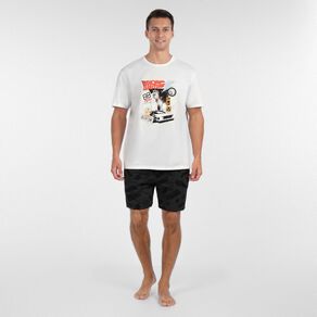 Universal Back to the Future Tee and Short Pyjama Set