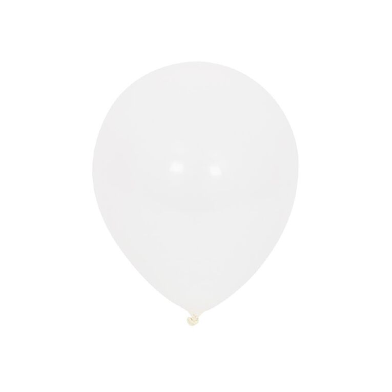 Party Inc Balloons White 25cm, , hi-res