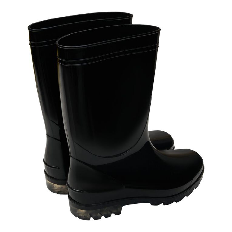H&H Women's PVC Splash Gumboots, Black, hi-res