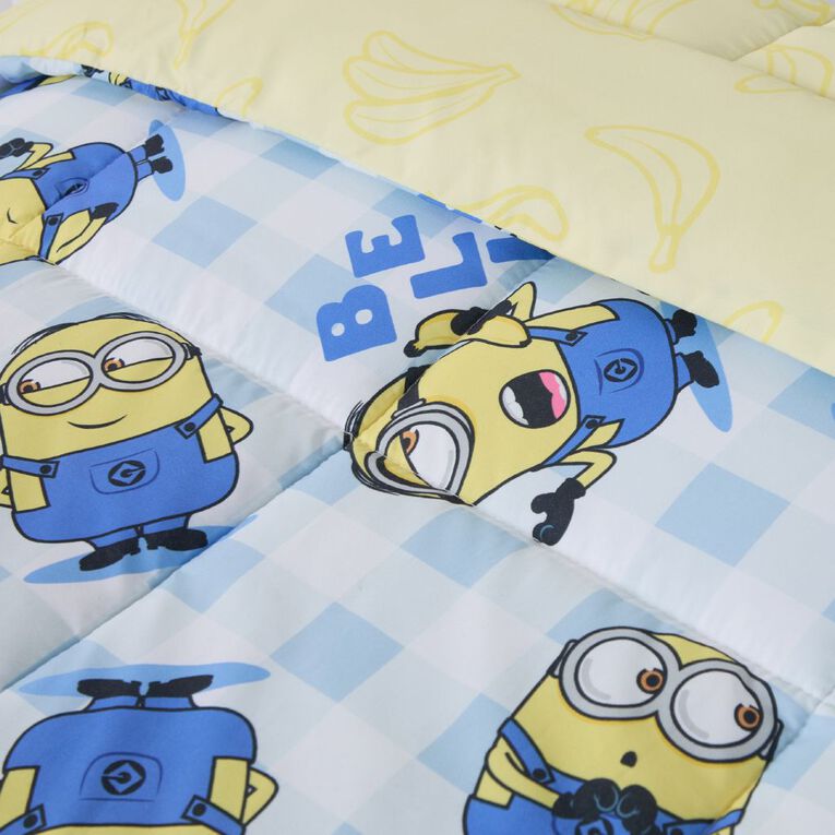 Minions Comforter Set 2-Piece Blue King Single, , hi-res